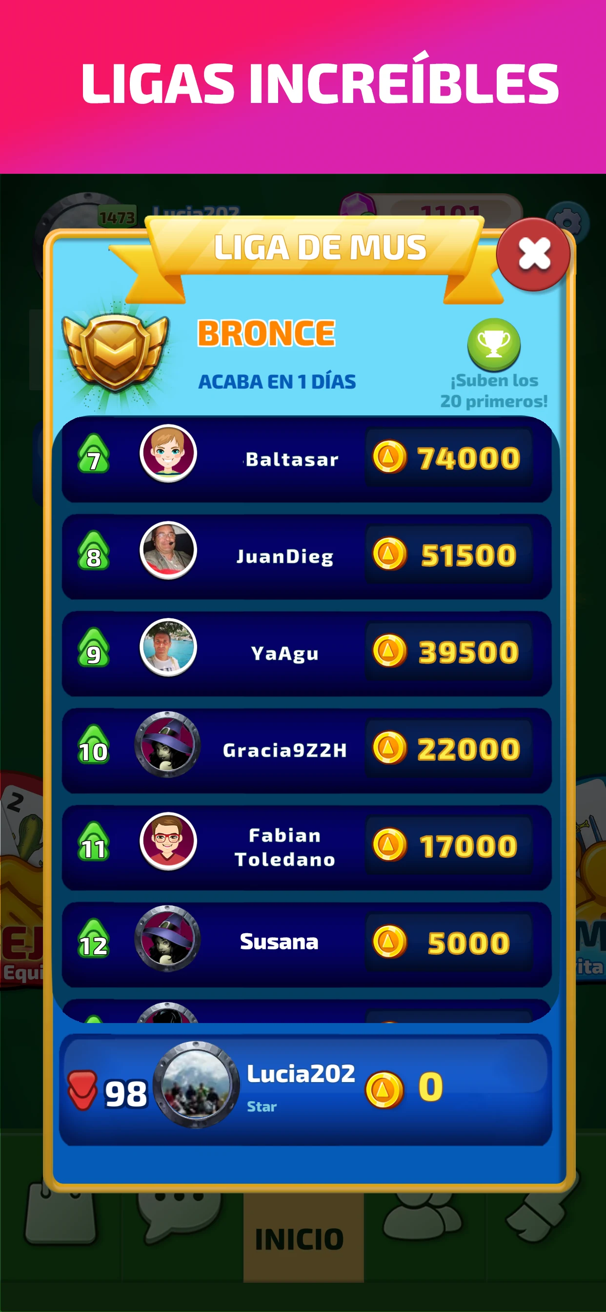 Mus Online Maestro - juego mus screenshot